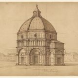 Sketch of The Baptistery, Florence